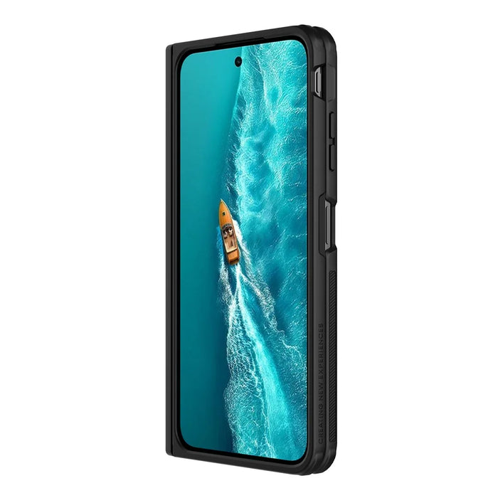 NILLKIN Super Frosted Shield Prop For vivo X Fold6 5G Magnetic Case Clear Lens Lid Kickstand PC Phone Cover - Black - 7