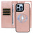 For iPhone 13 Pro Max Magnetic Case Detachable 2 in 1 Leather Wallet Phone Cover - Rose Gold - 4