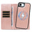 For iPhone 17e / iPhone 16e Magnetic Case Detachable 2 in 1 Leather Wallet Phone Cover - Rose Gold - 2
