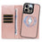 For iPhone 15 Pro Max Magnetic Case Detachable 2 in 1 Leather Wallet Phone Cover - Rose Gold - 2