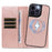For iPhone 14 Pro Max Magnetic Case Detachable 2 in 1 Leather Wallet Phone Cover - Rose Gold - 2