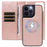 For iPhone 14 Pro Max Magnetic Case Detachable 2 in 1 Leather Wallet Phone Cover - Rose Gold - 4