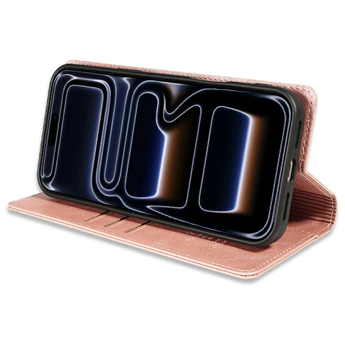 For iPhone 16 Pro Max Magnetic Case Detachable 2 in 1 Leather Wallet Phone Cover - Rose Gold - 7