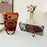 For iPhone 17 Pro Max Case Rotating Magnetic Kickstand Carbon Fiber Texture PC + Metal Shockproof Phone Cover - Orange - 2