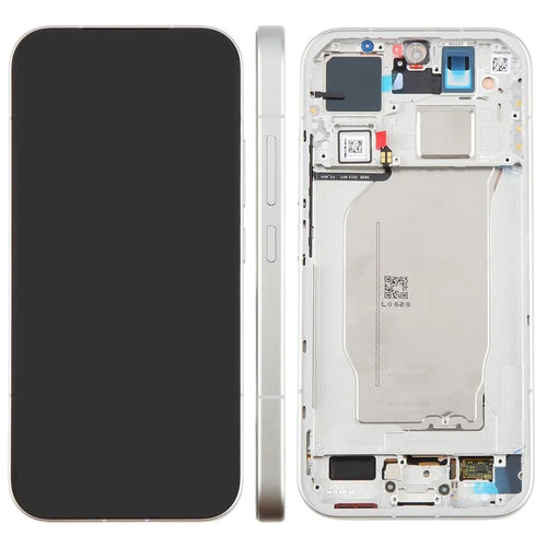 For Xiaomi 17 25113PN0EG OEM Grade S AMOLED Screen and Digitizer Assembly + Frame (Without Logo) - Silver - 1