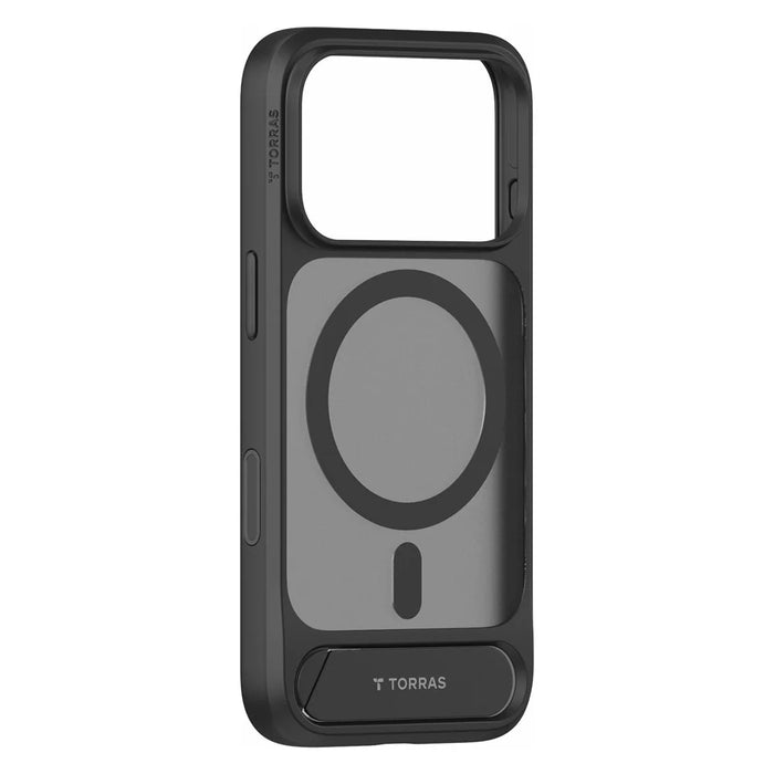 TORRAS Ostand L1 Series For iPhone 18 Pro Max / 17 Pro Max Case Kickstand TPU + PC Phone Cover Magnetic Case - Black - 1