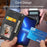 For Realme 10 4G Imprinted Rhombus Pattern PU Leather Phone Case Calf Texture Magnetic Auto-absorbed Wallet Stand Cover - Black - 7
