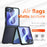 For Samsung Galaxy Z Flip8 Case Skin-Touch TPU + PC Matte Phone Back Cover - Transparent Black - 4