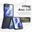 For Samsung Galaxy Z Flip8 Case Skin-Touch TPU + PC Matte Phone Back Cover - Transparent Black - 5