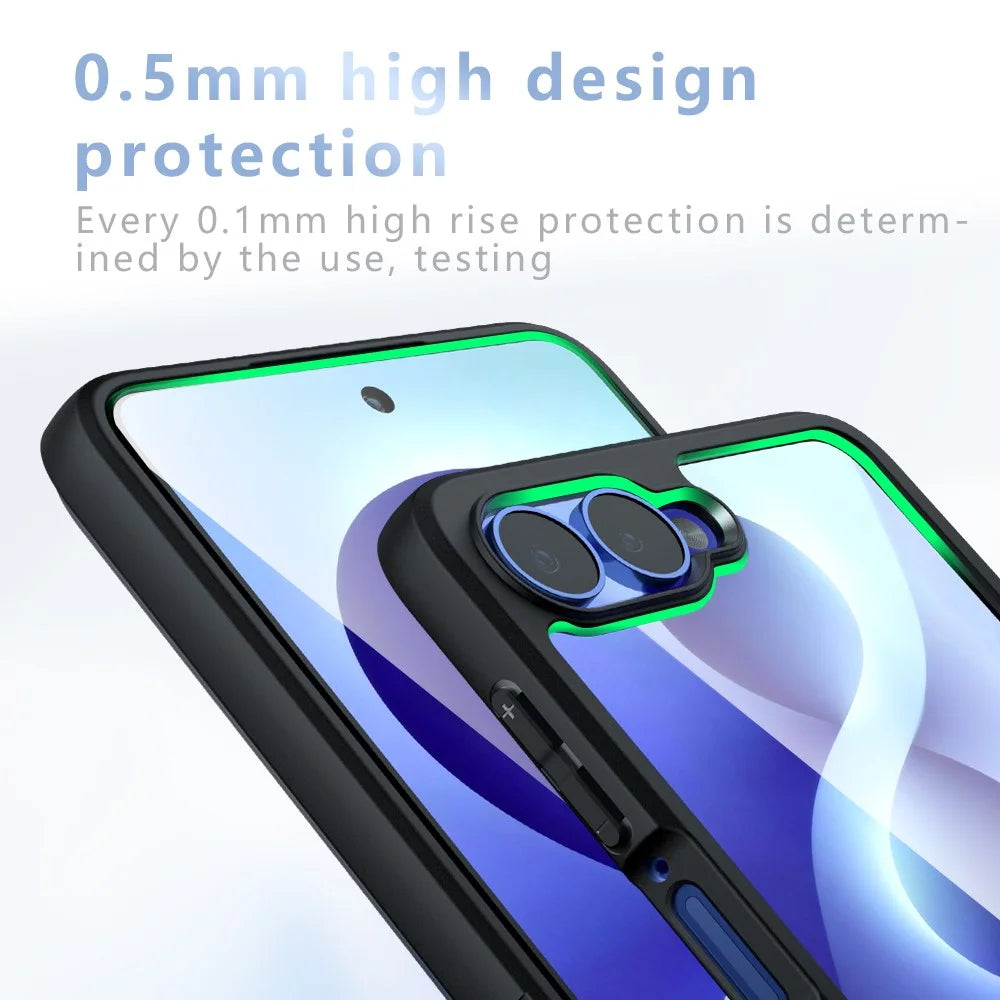 For Samsung Galaxy Z Flip8 Case TPU + PC Shockproof Phone Cover - Transparent - 7