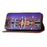 For Samsung Galaxy A54 5G Imprinted Rhombus Pattern Calf Texture Phone Cover Shell PU Leather Wallet Stand Magnetic Closure Case - Brown - 3