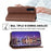 For Samsung Galaxy A54 5G Imprinted Rhombus Pattern Calf Texture Phone Cover Shell PU Leather Wallet Stand Magnetic Closure Case - Brown - 4