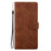 For Samsung Galaxy A56 5G Wallet Case Imprinted Ethnic Pattern Leather Phone Cover with Wrist Strap - Brown - 7