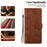 For Samsung Galaxy S26 Wallet Case Imprinted Ethnic Pattern Leather Phone Cover with Wrist Strap - Brown - 4