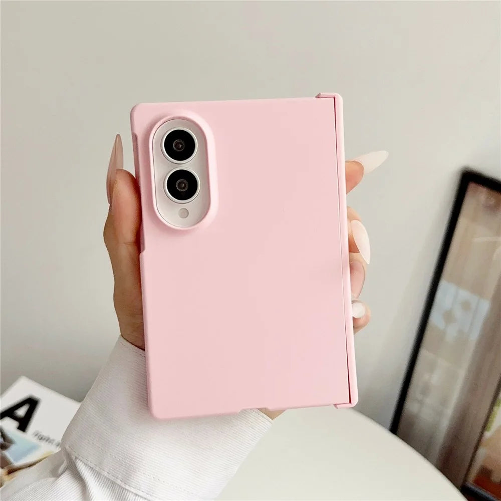 For Samsung Galaxy Z Fold8 Case Skin Feel PC Phone Cover with Hinge Protection - Orange - 2