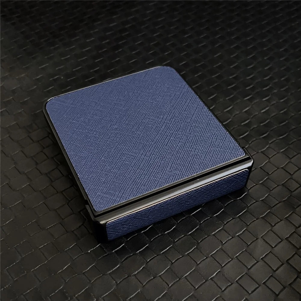 For Samsung Galaxy Z Flip7 5G Case Cross Texture Hinge Protection Leather + PC Foldable Phone Cover - Green - 7