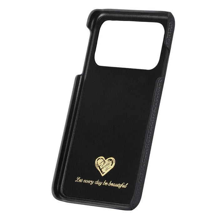 For iPhone 18 Pro Max / 17 Pro Max Case Litchi Texture Leather Coated PC Mobile Back Cover - Black - 4