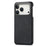 For iPhone 18 Pro / 17 Pro Case Litchi Texture Leather Coated PC Mobile Back Cover - Black - 1