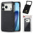 For iPhone 18 Pro / 17 Pro Case Litchi Texture Leather Coated PC Mobile Back Cover - Black - 3