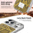 For iPhone 18 Pro Max / 17 Pro Max Magnetic Case Snake Pattern Anti-Scratch PU Leather + PC + TPU Phone Cover - Yellow - 5