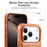 CASENEO For iPhone 18 Pro / 17 Pro Magnetic Case Wristband PU Leather + PC Shockproof Phone Cover - Brown - 5