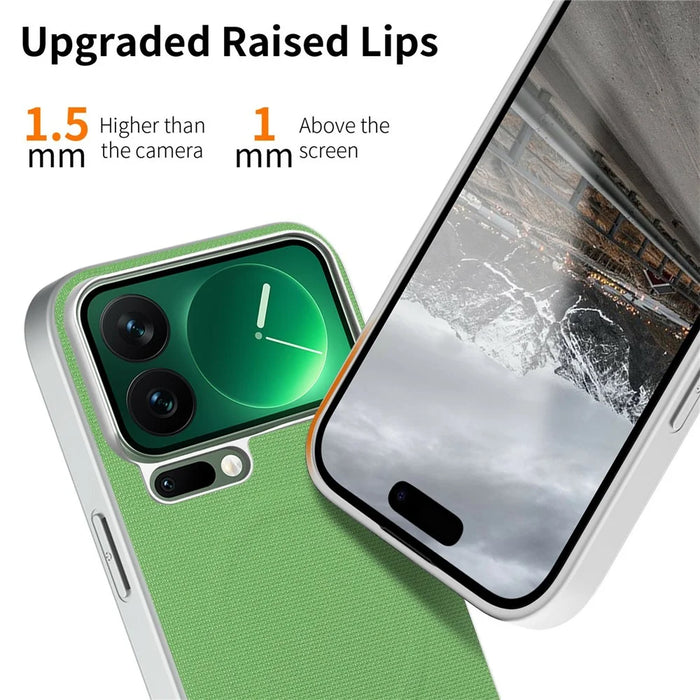 For iPhone 18 Pro / 17 Pro Magnetic Case Fine Grid Texture Leather + PC + TPU Phone Cover - Green - 3