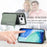For iPhone 18 Pro Max / 17 Pro Max Case RFID Blocking Carbon Fiber Leather Phone Back Cover with Card Holder - Blue - 7