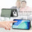 For iPhone 18 Pro / 17 Pro Case RFID Blocking Carbon Fiber Leather Phone Back Cover with Card Holder - Blue - 7