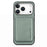 For iPhone 18 Pro Max / 17 Pro Max Magnetic Case Detachable Card Holder Phone Back Cover - Green - 1