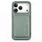 For iPhone 18 Pro / 17 Pro Magnetic Case Detachable Card Holder Phone Back Cover - Green - 1