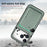 For iPhone 18 Pro / 17 Pro Magnetic Case Detachable Card Holder Phone Back Cover - Green - 7