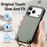 For iPhone 18 Pro / 17 Pro Case Carbon Fiber Texture Hybrid Phone Back Cover with Adjustable Strap - Green - 4