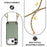 For iPhone 18 Pro / 17 Pro Case Carbon Fiber Texture Hybrid Phone Back Cover with Adjustable Strap - Green - 5