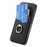 For iPhone 18 Pro / 17 Pro Case PU Leather Coated PC+TPU Phone Cover with Ring Holder Card Slots - Black - 4