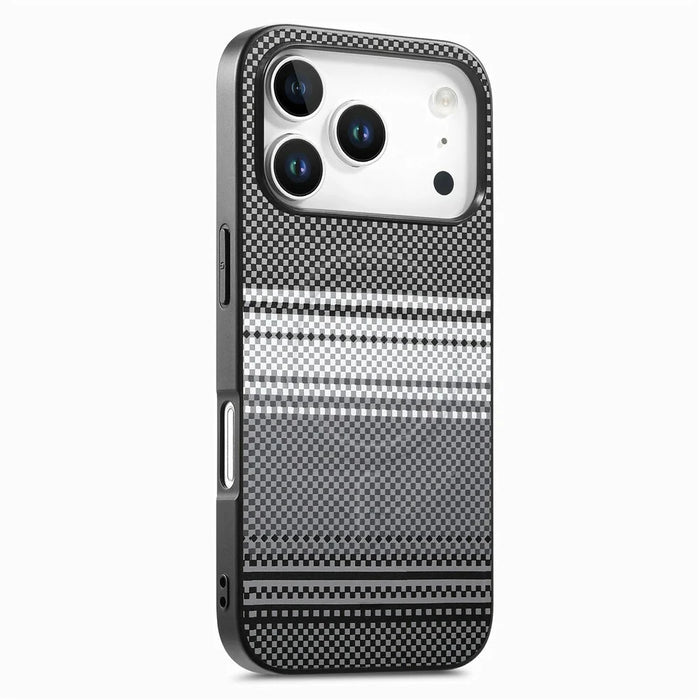 For iPhone 18 Pro / 17 Pro Magnetic Case PU Leather + PC + TPU Gradient Phone Cover - Black - 1