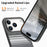 For iPhone 18 Pro / 17 Pro Magnetic Case PU Leather + PC + TPU Gradient Phone Cover - Black - 4