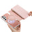 For Samsung Galaxy S26 Ultra Magnetic Case Detachable 2 in 1 Flip Wallet Leather Phone Cover with Suction Cup - Pink - 5