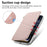 For Samsung Galaxy S26 Ultra Magnetic Case Detachable 2 in 1 Flip Wallet Leather Phone Cover with Suction Cup - Pink - 6