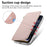 For Samsung Galaxy A07 4G Magnetic Case Detachable 2 in 1 Flip Wallet Leather Phone Cover with Suction Cup - Pink - 5