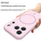 For iPhone 18 Pro / 17 Pro Magnetic Phone Case Liquid Silicone PC Protective Back Cover Compatible with MagSafe - Cherry - 3