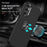 For Samsung Galaxy A14 5G / A14 4G Rotation Ring Kickstand Case Hard PC+Soft TPU Dual Layer Protection Phone Cover - Black - 3