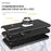 For Samsung Galaxy A14 5G / A14 4G Rotation Ring Kickstand Case Hard PC+Soft TPU Dual Layer Protection Phone Cover - Black - 5