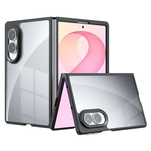 For Samsung Galaxy Z Fold8 Case TPU + PC Shockproof Phone Cover - Transparent - 1