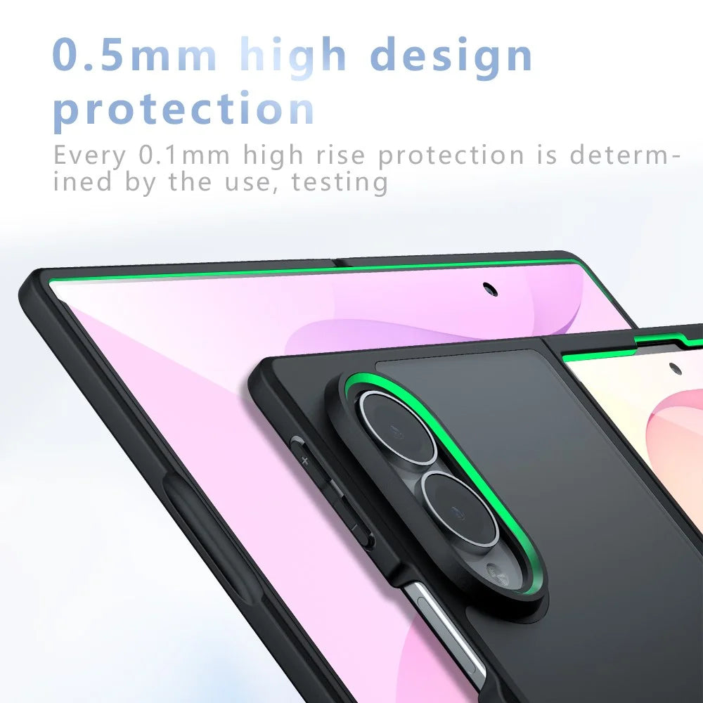 For Samsung Galaxy Z Fold8 Case TPU + PC Shockproof Phone Cover - Transparent - 5