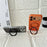 For iPhone 17 Pro Max Case Rotating Magnetic Kickstand Litchi Texture Leather Coated PC + TPU Phone Cover - Orange - 4