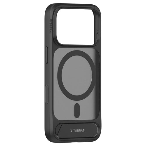 TORRAS Ostand L1 Series for iPhone 18 Pro / 17 Pro Magnetic Case Kickstand TPU + PC Phone Cover - Black - 1