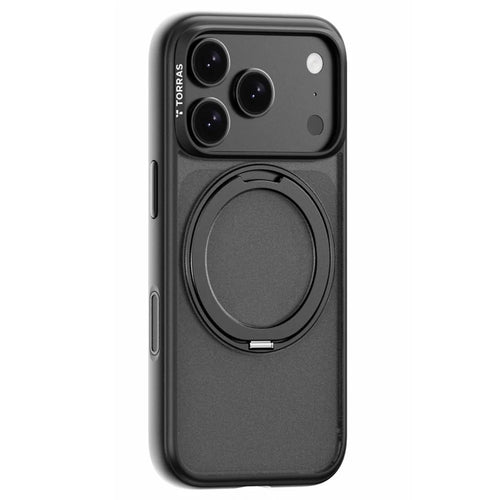 TORRAS Ostand Pro Series Park for iPhone 18 Pro Max / 17 Pro Max Magnetic Case Rotating Kickstand TPU + PC Phone Cover - Black - 1