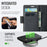 AUTSPACE for Samsung Galaxy Z Fold8 A11 Case RFID Blocking Retro Leather Cell Phone Wallet Cover - Black - 5