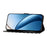 For iPhone 16 Case Heart Pattern PU Leather Flip Wallet Stand Phone Cover with Wrist Strap - Black - 3
