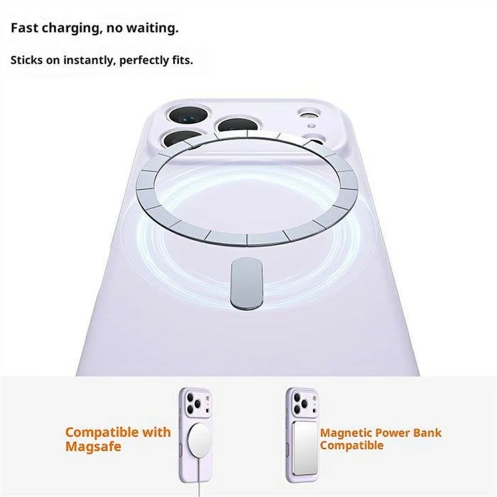 For iPhone 18 Pro Max Case Compatible with MagSafe Precise Cutouts PC + Liquid Silicone Phone Cover - Purple - 2
